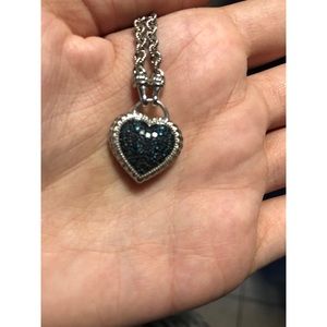 Blue diamond necklace!